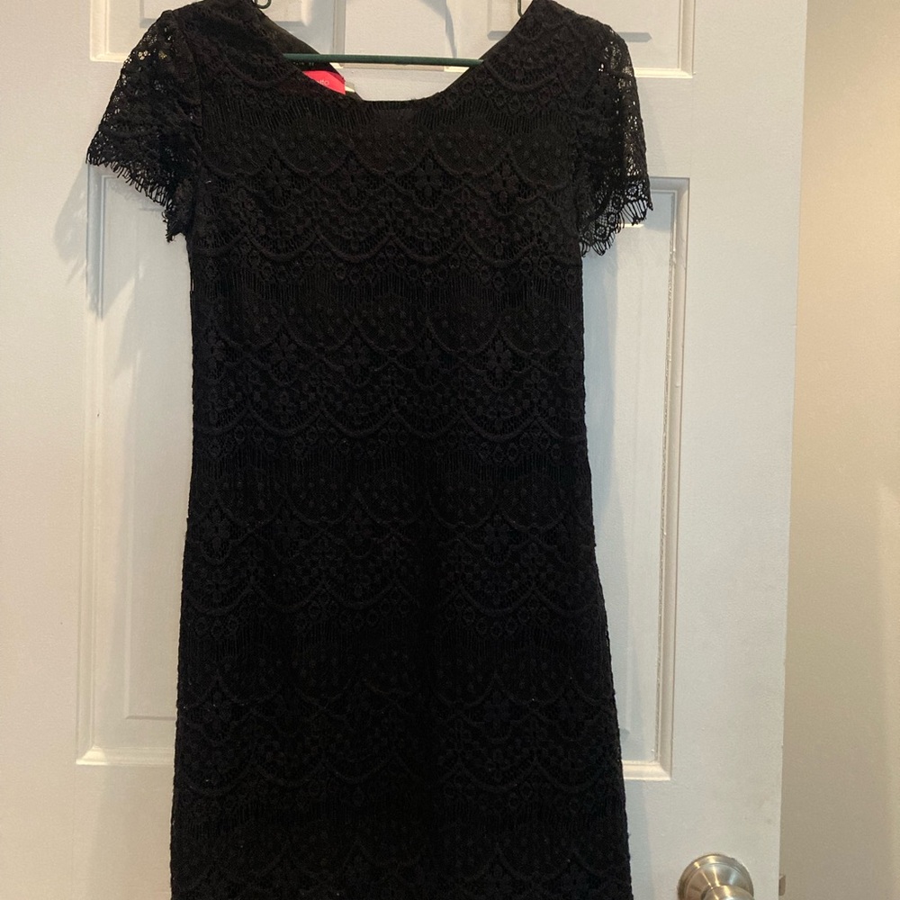 Pinkyotto Black Lace Mini Dress